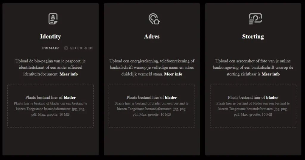 Verificatie voor LegionBet inloggen