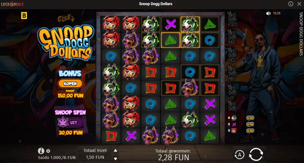 LegionBet gokkasten Snoop Dogg Dollars