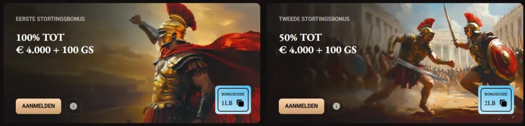 Welkomstpakket bij LegionBet